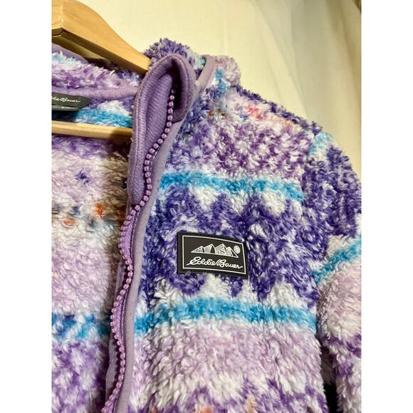 Eddie Bauer Girls Fleece Zip-up Sweatshirt Size Small (7/8). - Picture 4 of 7
